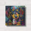  «Wuff Dachshund» par Rich Monet, art mural en métal, 12 po x 12 po-1294657068