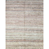 Gabbeh Hand-Knotted High-Quality Beige Area Rug