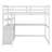 Multifunction Wooden Loft Bed With Desk And Shelves,Two Built-In Drawers-178762407-178762406