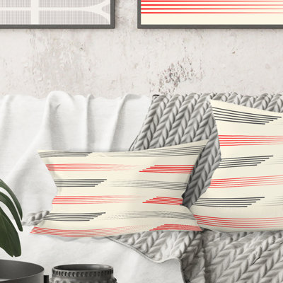 Horizontal Pattern I Lumbar Pillow