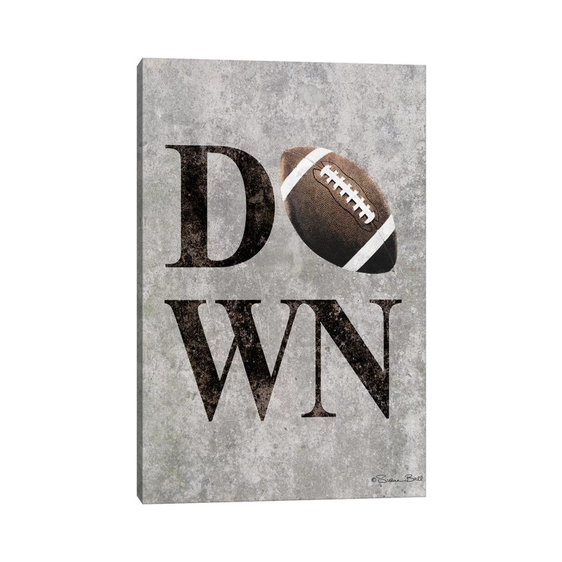 Football Down by Susan Ball - Print on Canvas, Wrapped Canvas, 45.72cm H x 30.48cm W x 1.91cm D
