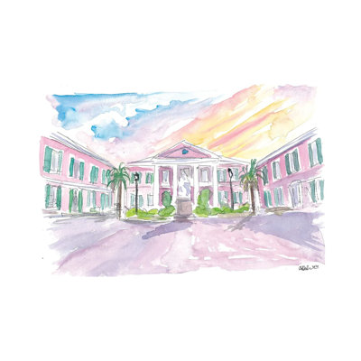 MMB288 - Nassau Bahamas Square au coucher du soleil