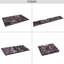 Tapis 6 x 9, à poils courts, antidérapant, pliable, pour la chambre à coucher - Tapis bourgogne / noir lavable, à poils courts, teint, cuisine, chambre à coucher