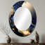 Abstract Marble Geode Blue I - Liquid Ink Round Mirror Wall Decor_MTMIR58591-210674511-210674496