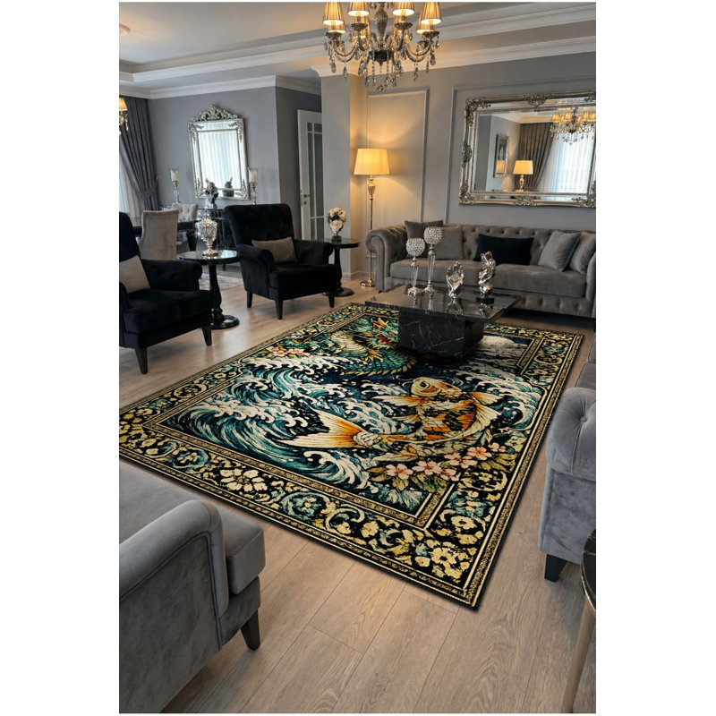 Tapis tissé à la crème Mosso, 4'7" x 6'7"