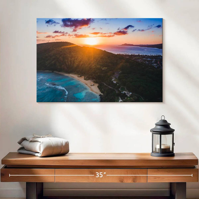 Coucher de soleil Gillard Hanauma Bay, H 16 po x l 24 po