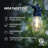 12-Light 48 ft. Outdoor Solar Remote NonHanging LED 1-Watt S14 3000K Soft White Bulb String Lights