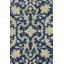 Tapis de couloir oriental bleu discret à motif floral 3 x 12 | Taille exacte: 2 pi 6 po x 11 pi 10 po-379031481