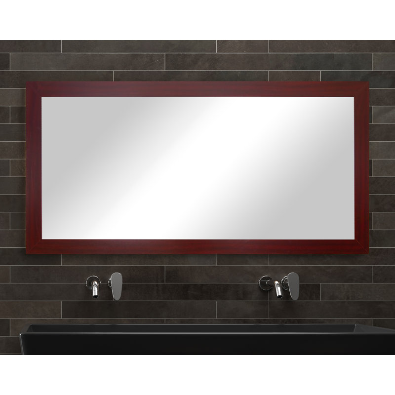 Engineered Wood Flat Wall Mirror, 33" x 60"
