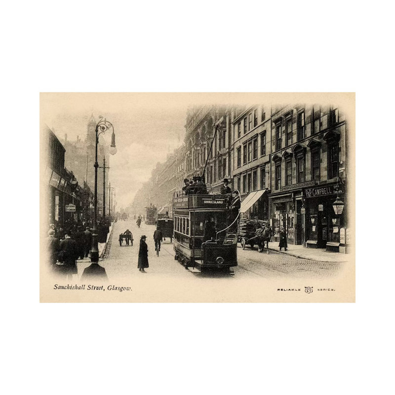 Glasgow by Alan Paul - Wrapped Canvas Print, 101.6 cm H x 66.04 cm W x 1.91 cm D