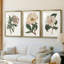 Mélange de fleurs roses VI - impression sur mesure encadrée de qualité supérieure - 3 pièces-98857387-98857381