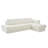 Boneless 113" L-Shaped Chenille Sectional Sofa with Double-Layer Cushions-124632835