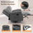 Recliner Chair, 360 Swivel Rocker Chair For Adults, Small Rocking Recliner Chair For Small Spaces, Upholstered Fabric Recliner With Side Pockets-1320508971