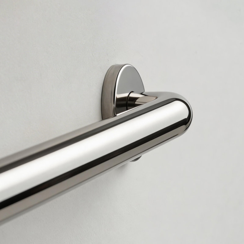 27in Bathroom Grab Bar, Polished Nickel