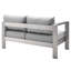 Causeuse d'extérieur en aluminium Shore Sunbrella-2095654384