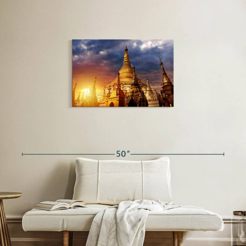 Adella Shwedagon Golden Temple, 20" H x 30" W