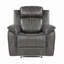 Fauteuil inclinable classique brun-gris classique 1pc-1833154745