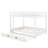 Queen Size Bunk Bed With Ladder And Trundle-1749742403