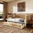 Traditional Rattan Daybed With Dual Drawers For Space Optimization
