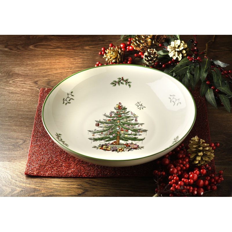 Christmas Tree PASTA BOWL 13"