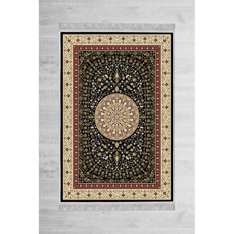 Luxurious Velvet Area Rug (4.6 x 7.2 ft), 100% Antibacterial Fabric, Non-Slip Cotton Backing, Pile Height: 0.4 in | Machine Washable, 3D Digital Print Design | Perfect for Living Room & Bedroom Decor, Soft & Durable