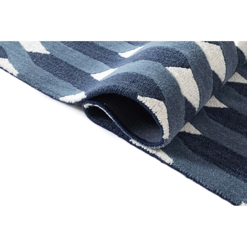 Hand Tufted Wool Massima Rug, Rectangle 5' x 8'