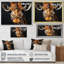 Portrait de girafe noir et blanc II - impression-318046533-318046543