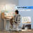 63.0'' 6-Level Height-Adjustable LED Directional Task Floor Lamp