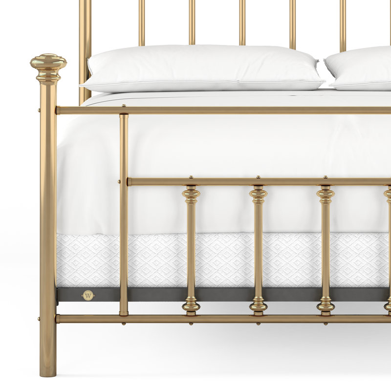 101 Generations Bed | Complete Standard, California King, Polished Brass Lacquered
