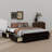Wood Queen Size Platform Bed Frame With Six Drawers-1856169926