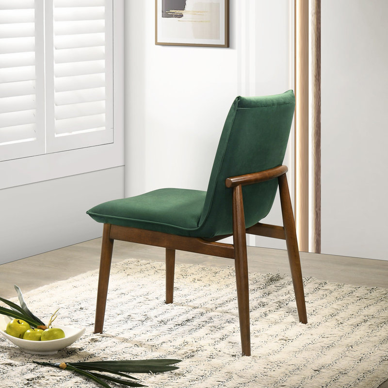 Ensemble de chaises en velours Monza (ensemble de 2), Vert foncé