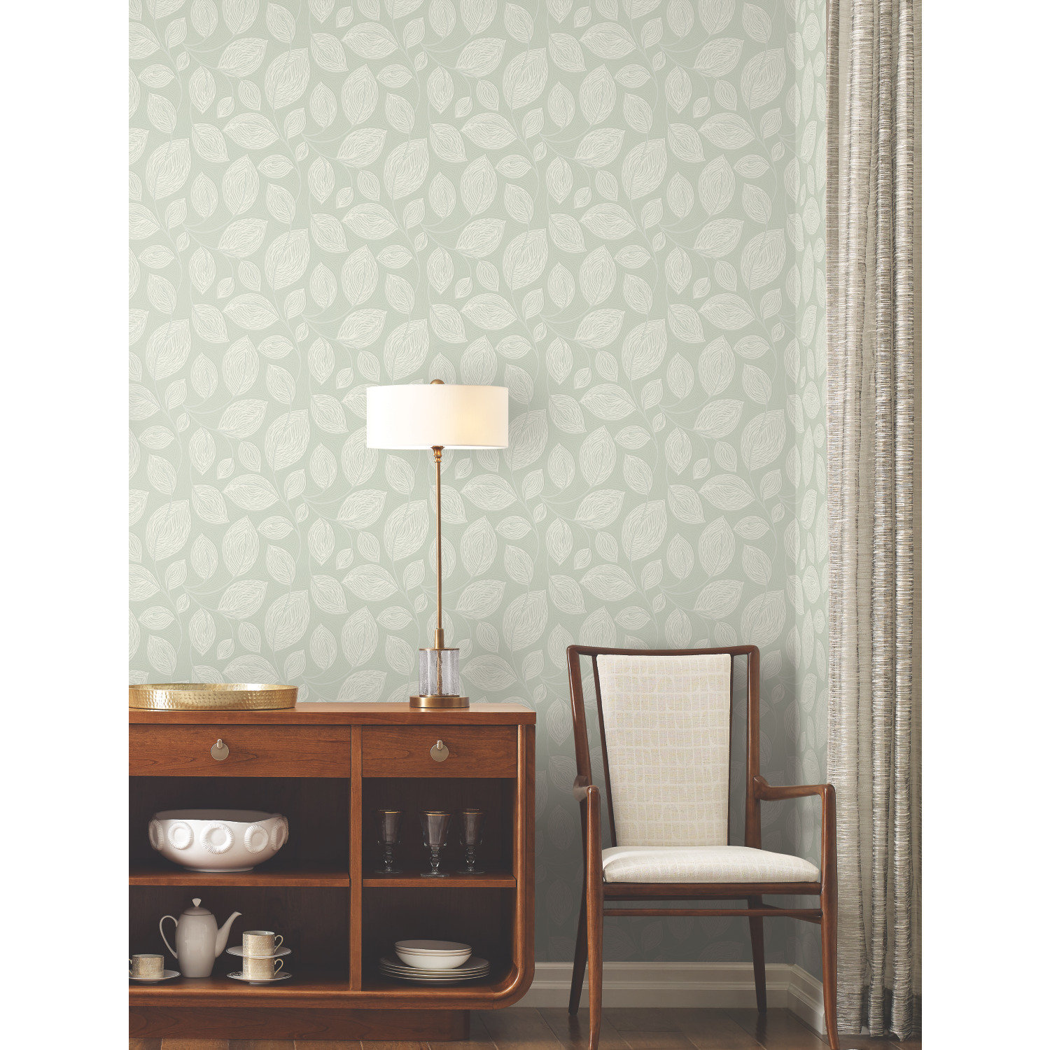 Seona Floral Wallpaper, Green