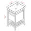 Ensemble de meuble-lavabo pour salle de bain simple 24 po Denelle-209720452