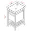 Ensemble de meuble-lavabo pour salle de bain simple 24 po Denelle-209720455