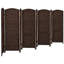 2 Ft. Tall Diamond Weave Fiber Room Divider - Dark Mocha - 8 Panel-764392057-764392059-764392062