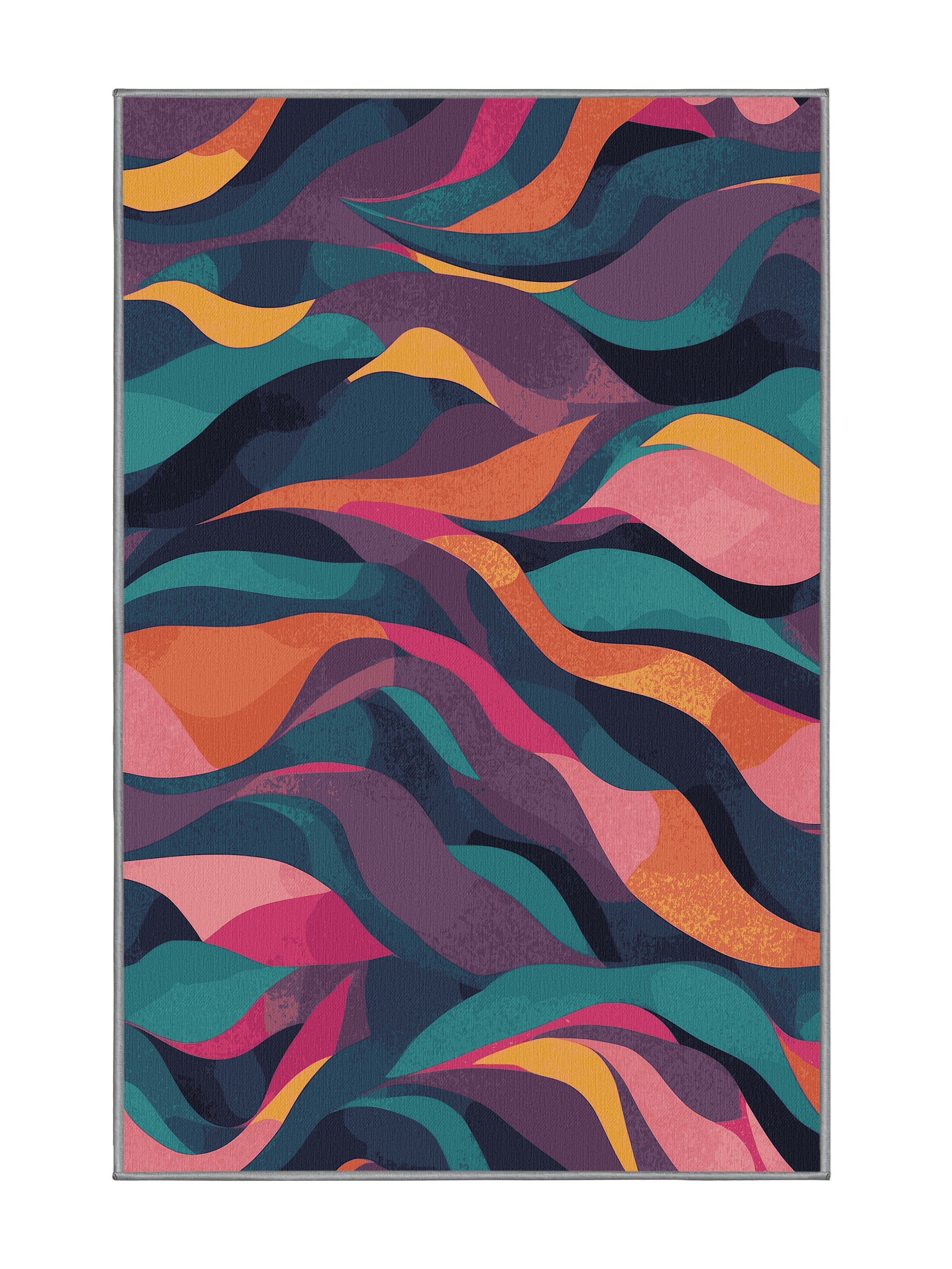 Orren Ellis Neon Warp Rug | Wayfair