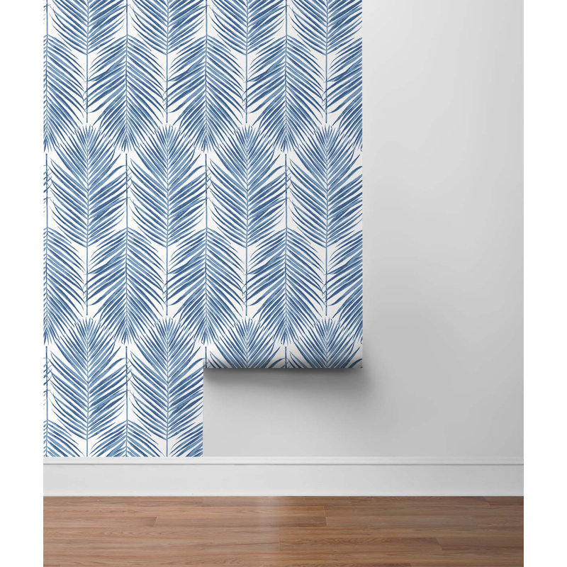 Rouleau de papier peint Jaydon, Bleu côtier, L 33 po x l 20 po