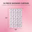 Rideau de douche Juicot Couture, doublure et crochets PEVA-131552769
