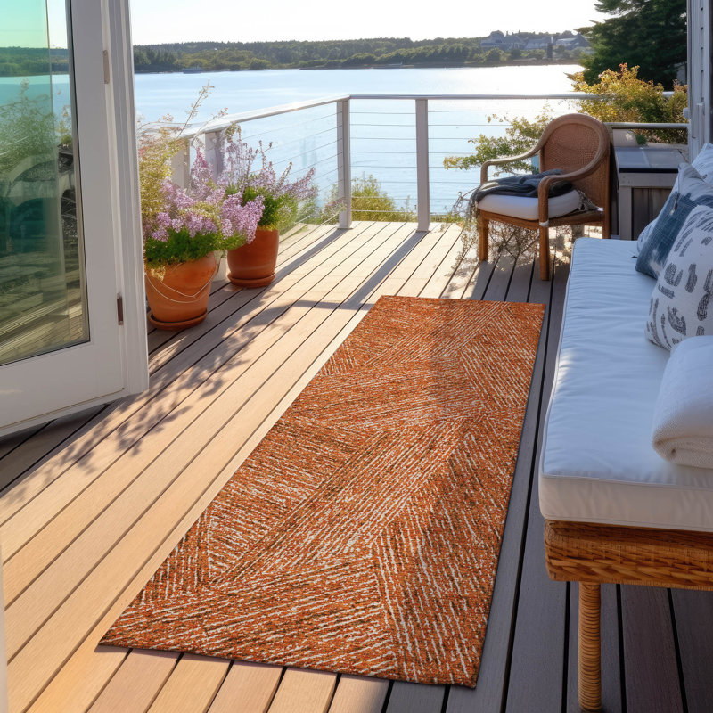  Chayden Indoor/Outdoor Chantille ACN991 Gray Area Rug, Runner 2'3" x 7'6"