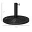 Base de parasol noire pour patio, 17,64 lb 21 lb Base de patio, s'adapte à différentes tailles de poteaux,