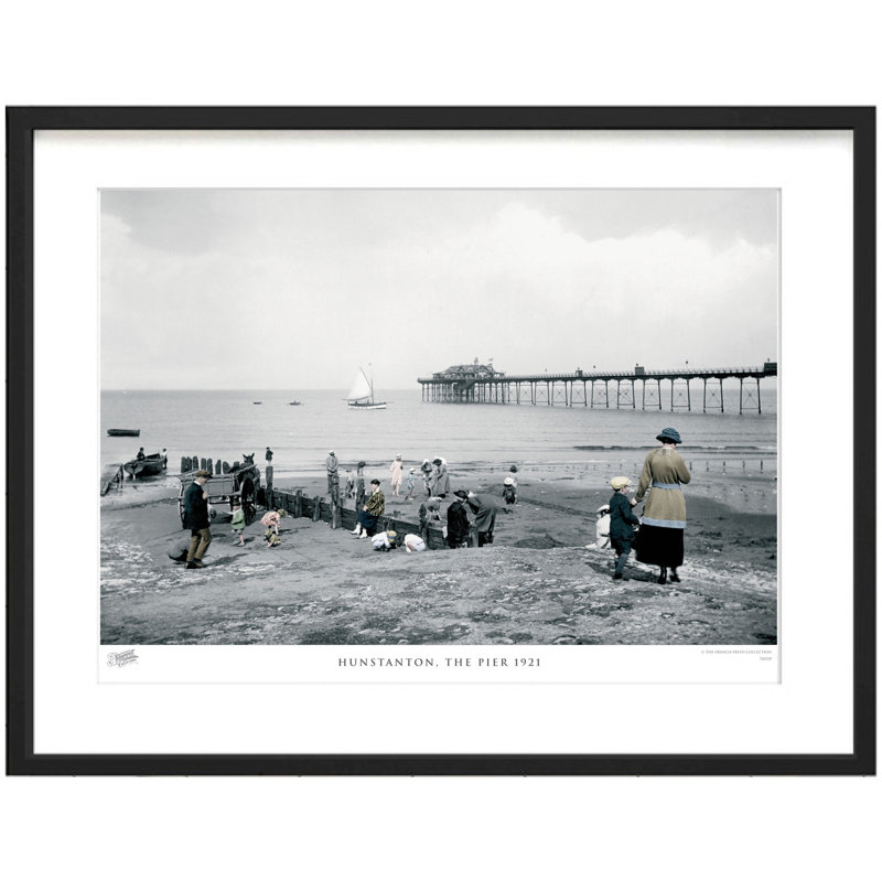 Hunstanton, The Pier 1921 by Francis Frith - Single Picture Frame Print, 40cm H x 50cm W x 2.3cm D