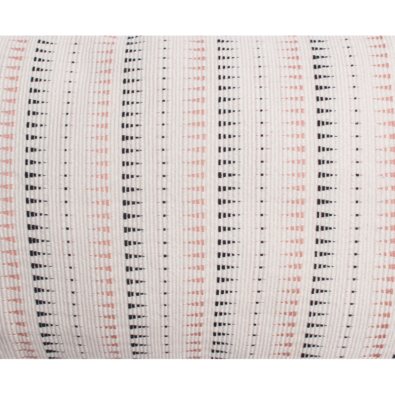 Lisbon Lumbar Pillow Cover, Black/White/Pink