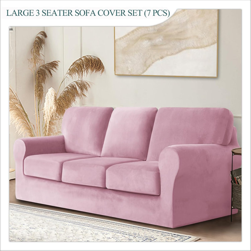 Outdoor Patio Sofa Cover, Pink