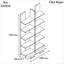 Jovanni 187 cm H x 100 cm W Etagere Bookcase
