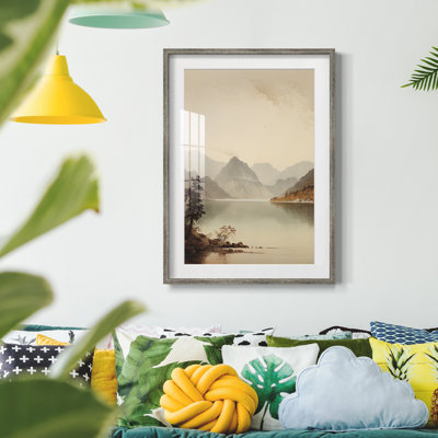 «Vintage Landscape XXXIII», reproduction encadrée