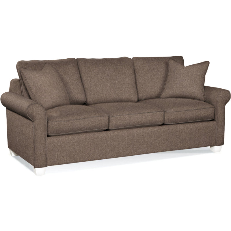 Park Lane Upholstered 81'' Sofa, Frost White Finish, Elite Ash; 0321-83