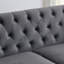 Canapé Chesterfield moderne de 77 pouces en velours-1637495035