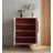 Cream-coloured rectangular solid wood shoe cabinet-2094544228