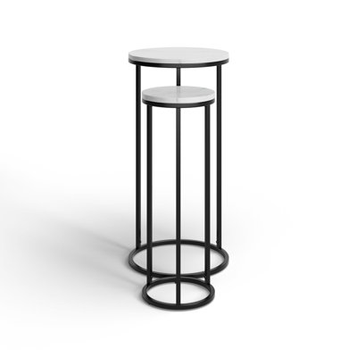 Vincie Marble Top Nesting Tables