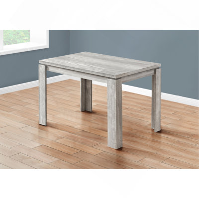 Dining Table, 48" Rectangular, Small, Kitchen, Dining Room, Gray Laminate, Contemporary, Modern